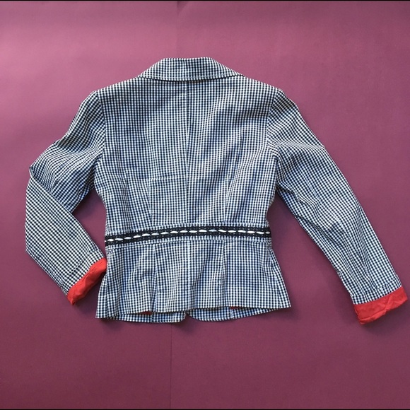 Black & White Checkered Jacket - Size Small - Picture 2 of 7